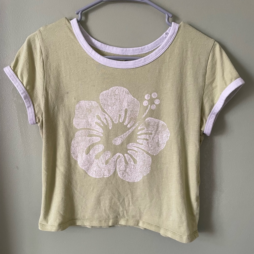 Hollister Relaxed Print Graphic Baby Tee Size M